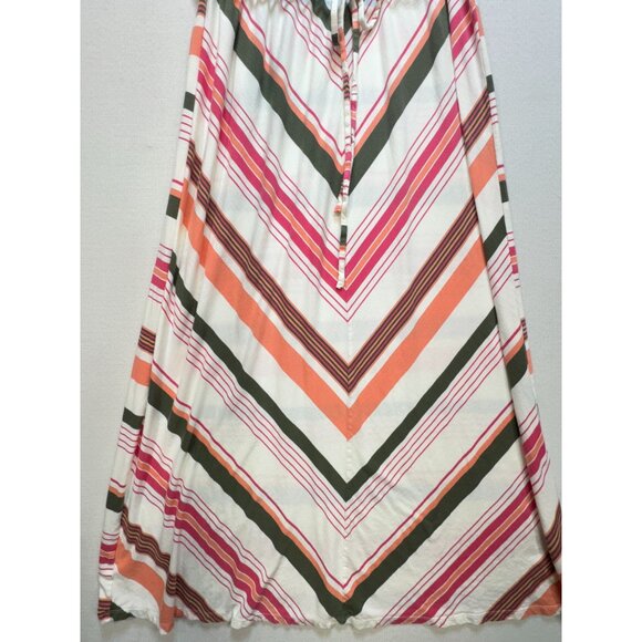 Old Navy Womens Sleeveless Chevron Striped Maxi Dress Size 1X Multicolor Summer - Picture 8 of 13